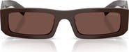 Prada 54mm Rectangular Sunglasses