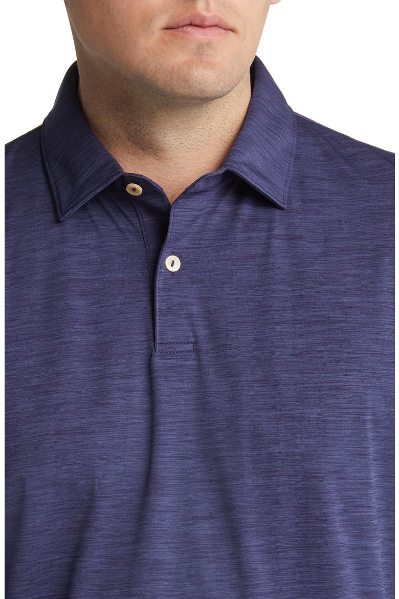 Featherweight Mélange Performance Polo, Alternate, color, NAVY