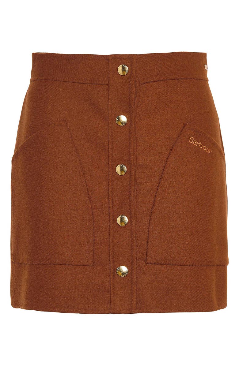 Barbour Reighton Wool Blend Miniskirt, Alternate, color, 