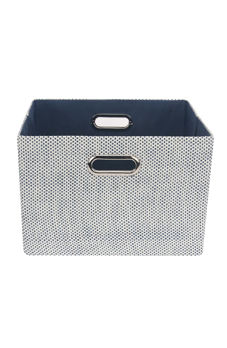 Lambs & Ivy Blue Foldable/Collapsible Storage Bin/Basket Organizer with Handles, Alternate, color, Blue