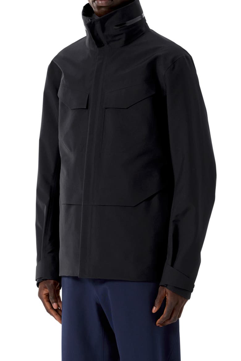 Field LT Gore-Tex® 3L Waterproof Jacket, Main, color, BLACK