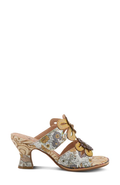 L'artiste By Spring Step Alania Sandal In Yellow Multi