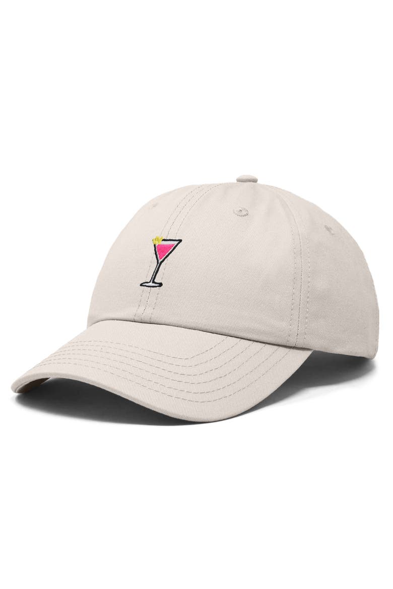 Cosmo Embroidered Casual Hat, Alternate, color, Beige