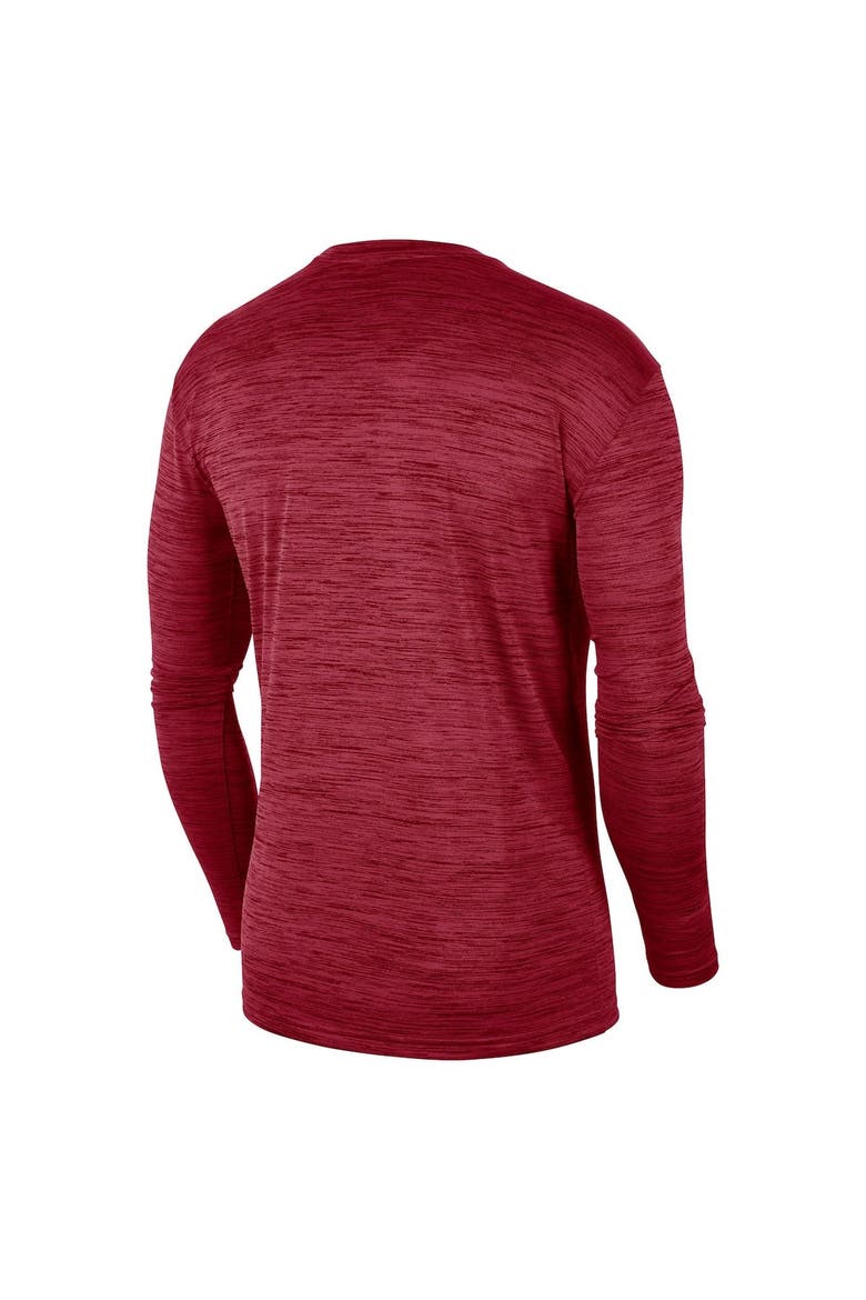 Men's Nike Cardinal Stanford Cardinal Sideline Game Day Velocity Performance Long Sleeve T-Shirt, Alternate, color, Cardinal