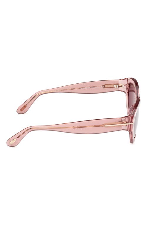 Tom Ford Solange-02 Acetate Butterfly Sunglasses In Pink