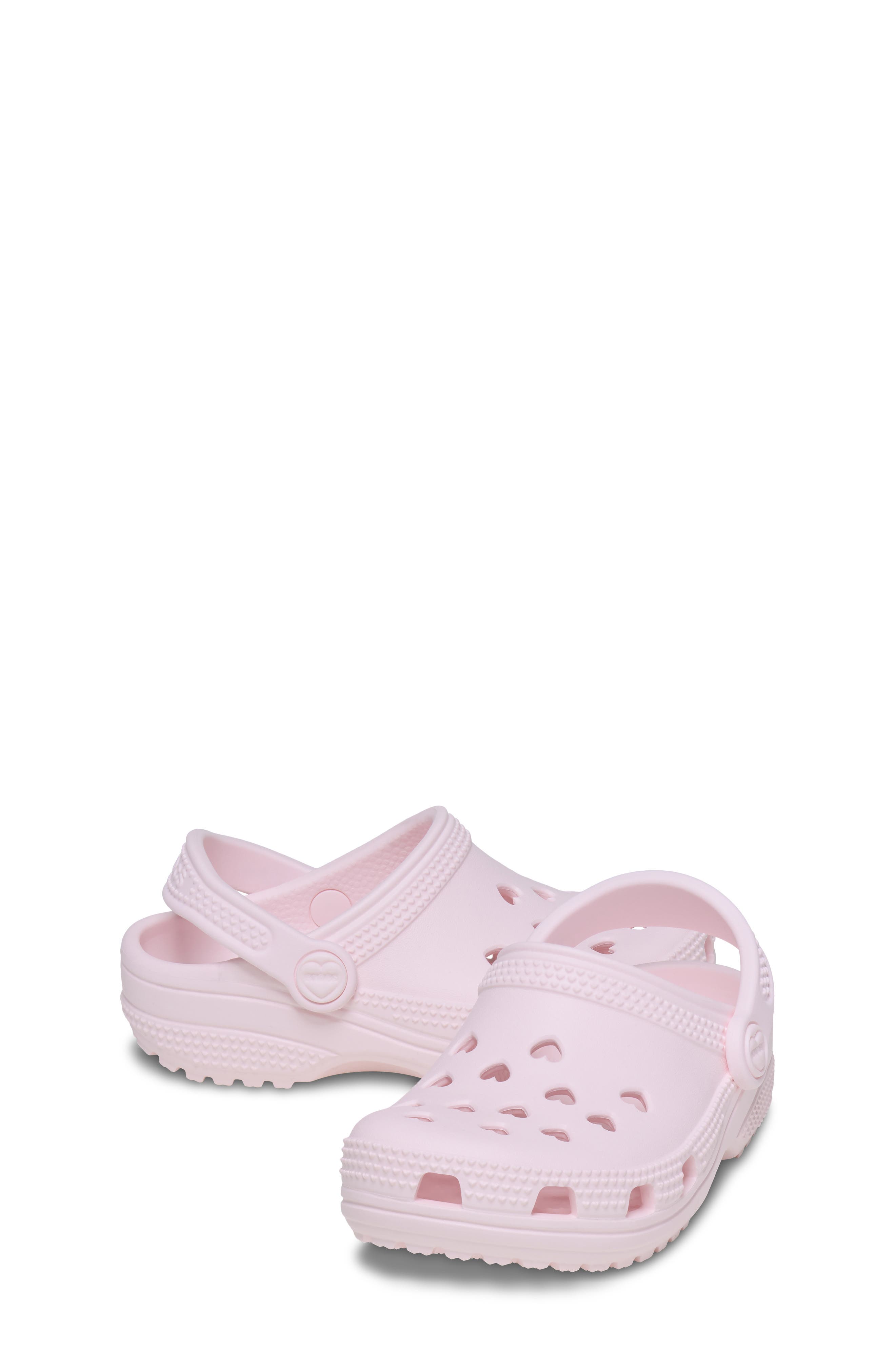 Kids' Classic Hearts Cutout Clog, Alternate, color, BUBBLE ICE