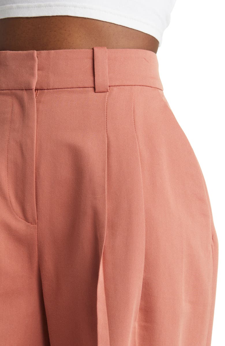 & Other Stories Pleated High Waist Tailored Trousers, Alternate, color, 