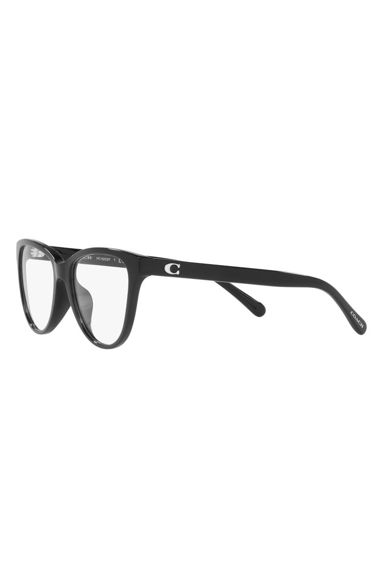 COACH 54mm Cat Eye Optical Glasses, Alternate, color,