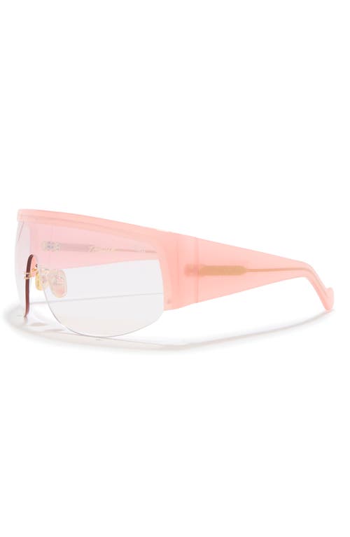 Dezi Thique 125mm Oversize Shield Sunglasses In Pink
