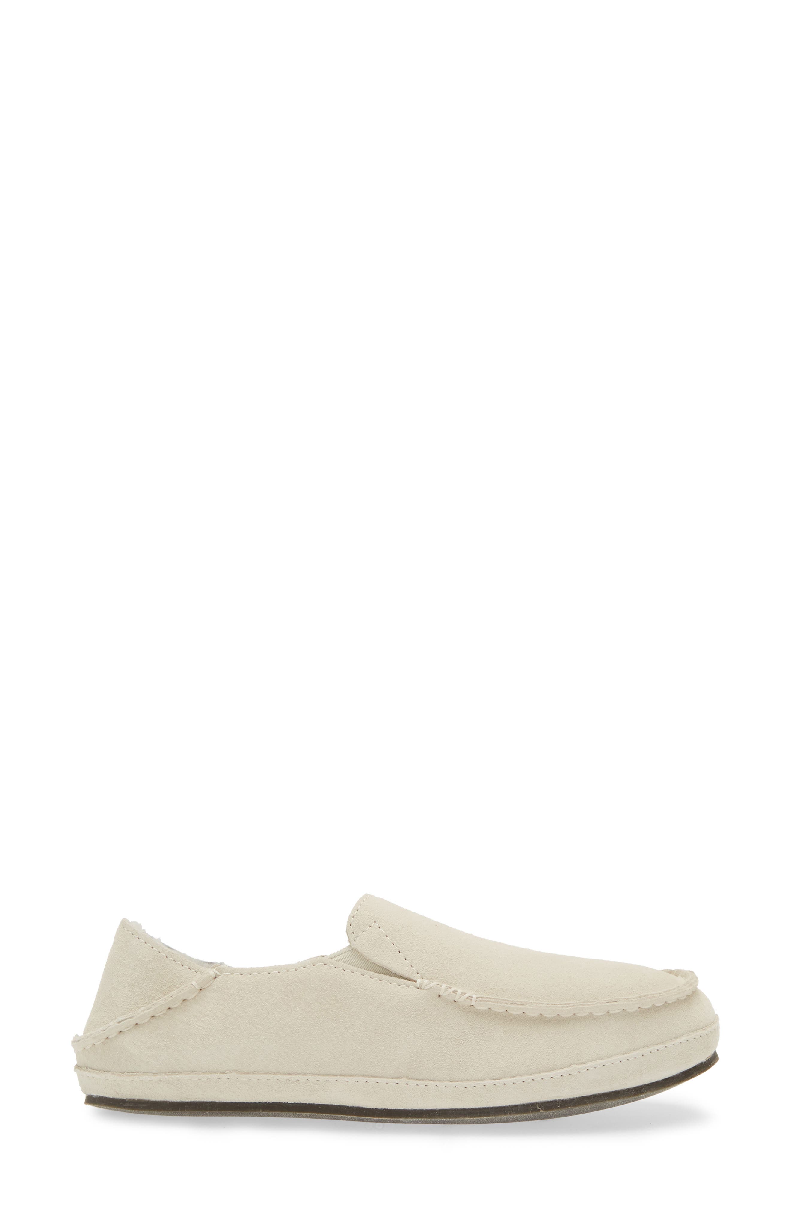 Nohea Nubuck Slipper, Alternate, color, BONE/BONE