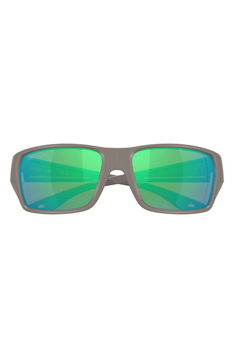 Costa Del Mar Tailfin 60mm Sunglasses, Alternate, color, Matte Olive Shale / Green 580G