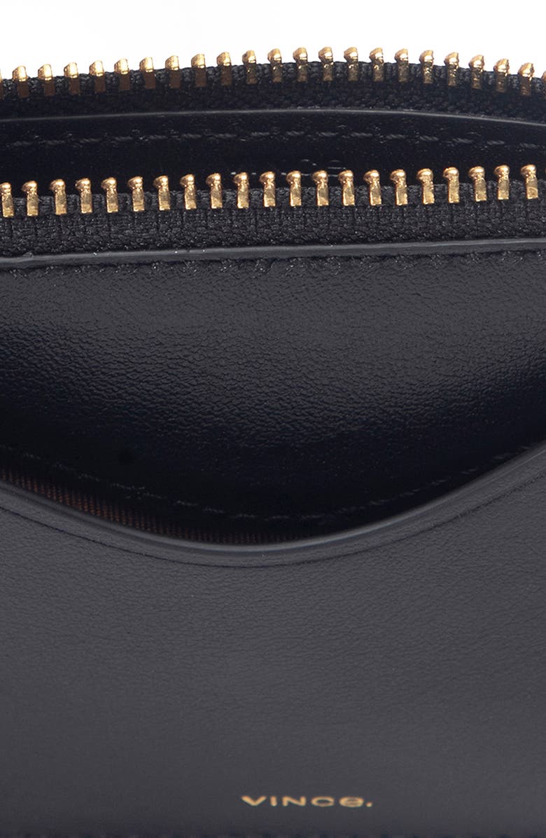 Vince Leather Card Case, Alternate, color, Black