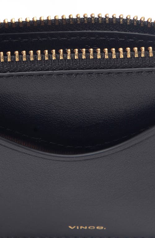 Vince Leather Card Case In Black