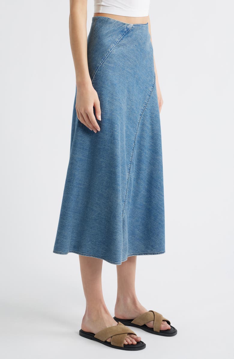 rag & bone Lisbon Denim Midi Skirt, Alternate, color,