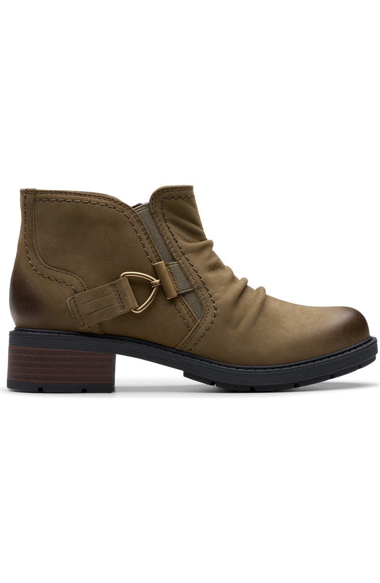 Clarks<sup>®</sup> Hearth Clara Ankle Boot, Alternate, color, Slate Nubuck