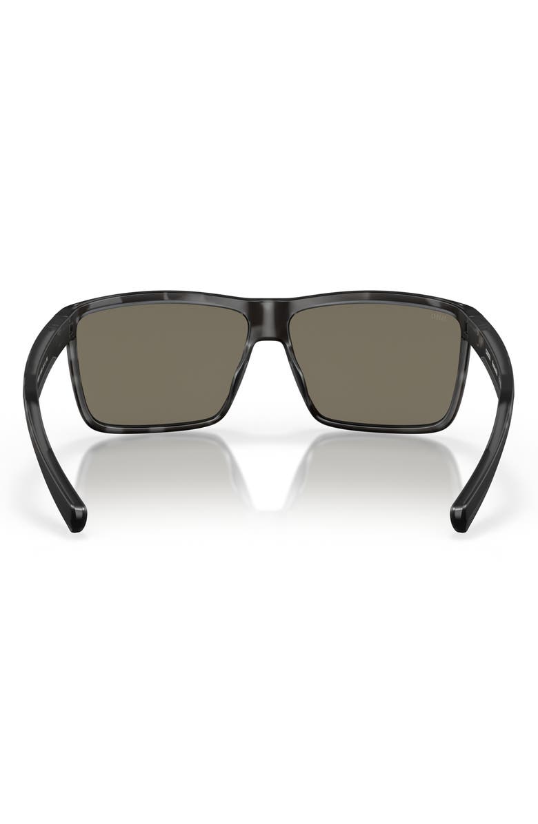 Costa Del Mar Rinconcito 60mm Polarized Mirrored Rectangular Sunglasses, Alternate, color,