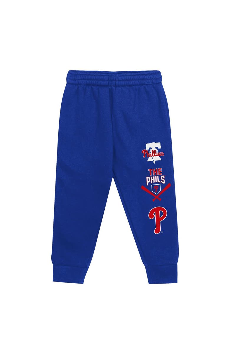 Outerstuff Toddler Red/Royal Philadelphia Phillies Wind Up Pullover Hoodie and Sweatpants Set, Alternate, color, Red