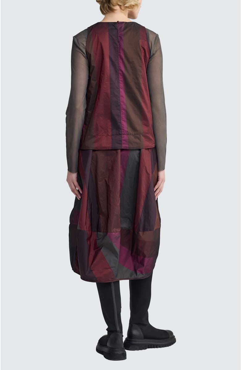 LUUKAA Crimson Balloon Skirt, Alternate, color, Dark Scarlet