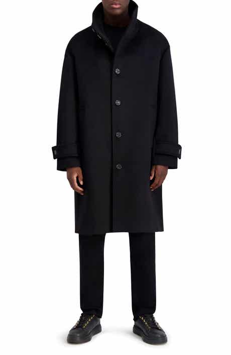 KARL LAGERFELD PARIS Wool Blend Top Coat