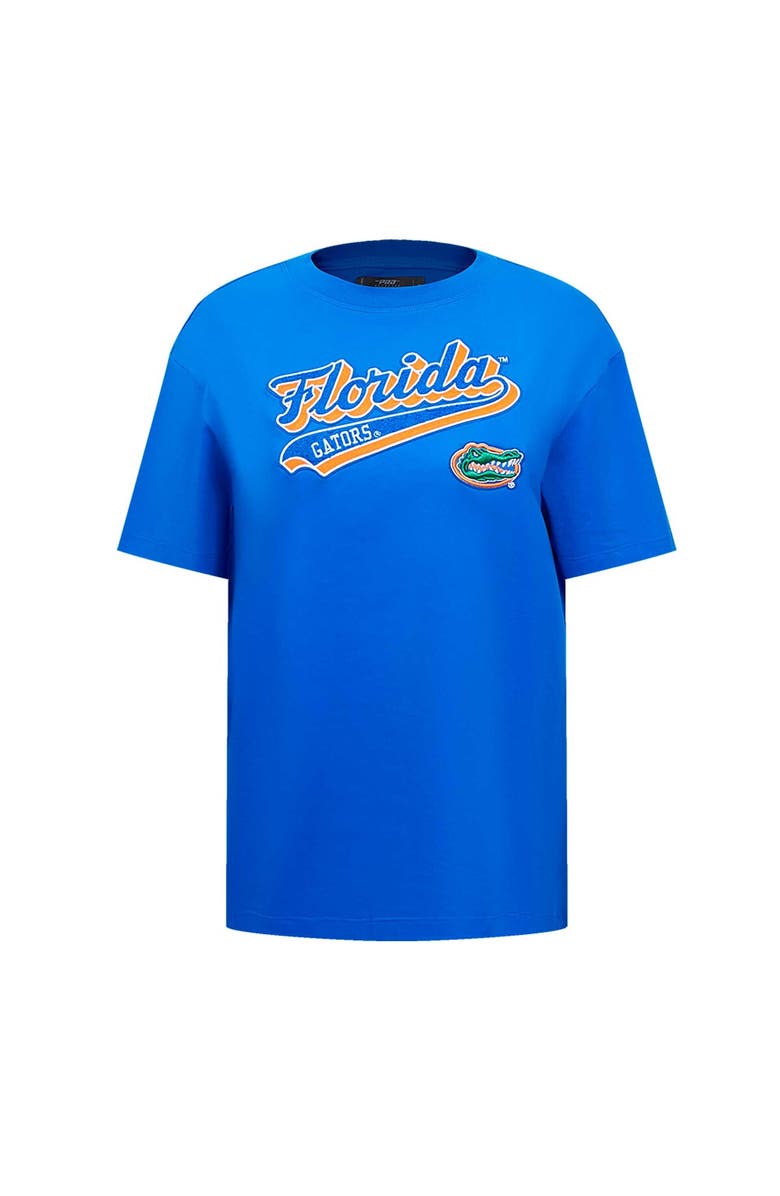 PRO STANDARD Women's Pro Standard Royal Florida Gators Script Tail Oversized Boyfriend T-Shirt, Alternate, color, Royal