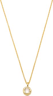 Classicharms Skyler Molten Solitaire Cubic Zirconia Pendant Necklace