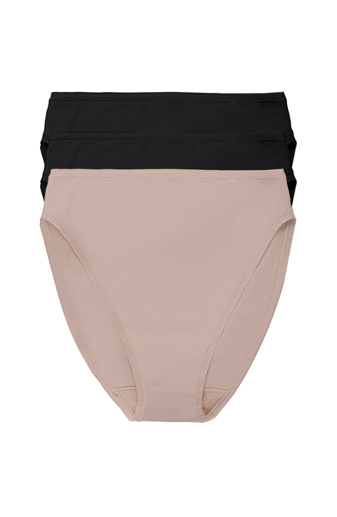 Bliss Bare Cotton High Cut Brief 3-Pack