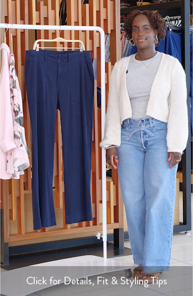 Patch Pocket Wide Leg Utility Pants, sales video thumbnail