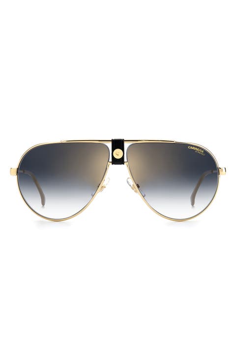 63mm Oversize Aviator Sunglasses
