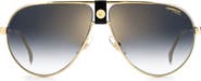 Carrera Eyewear 63mm Oversize Aviator Sunglasses