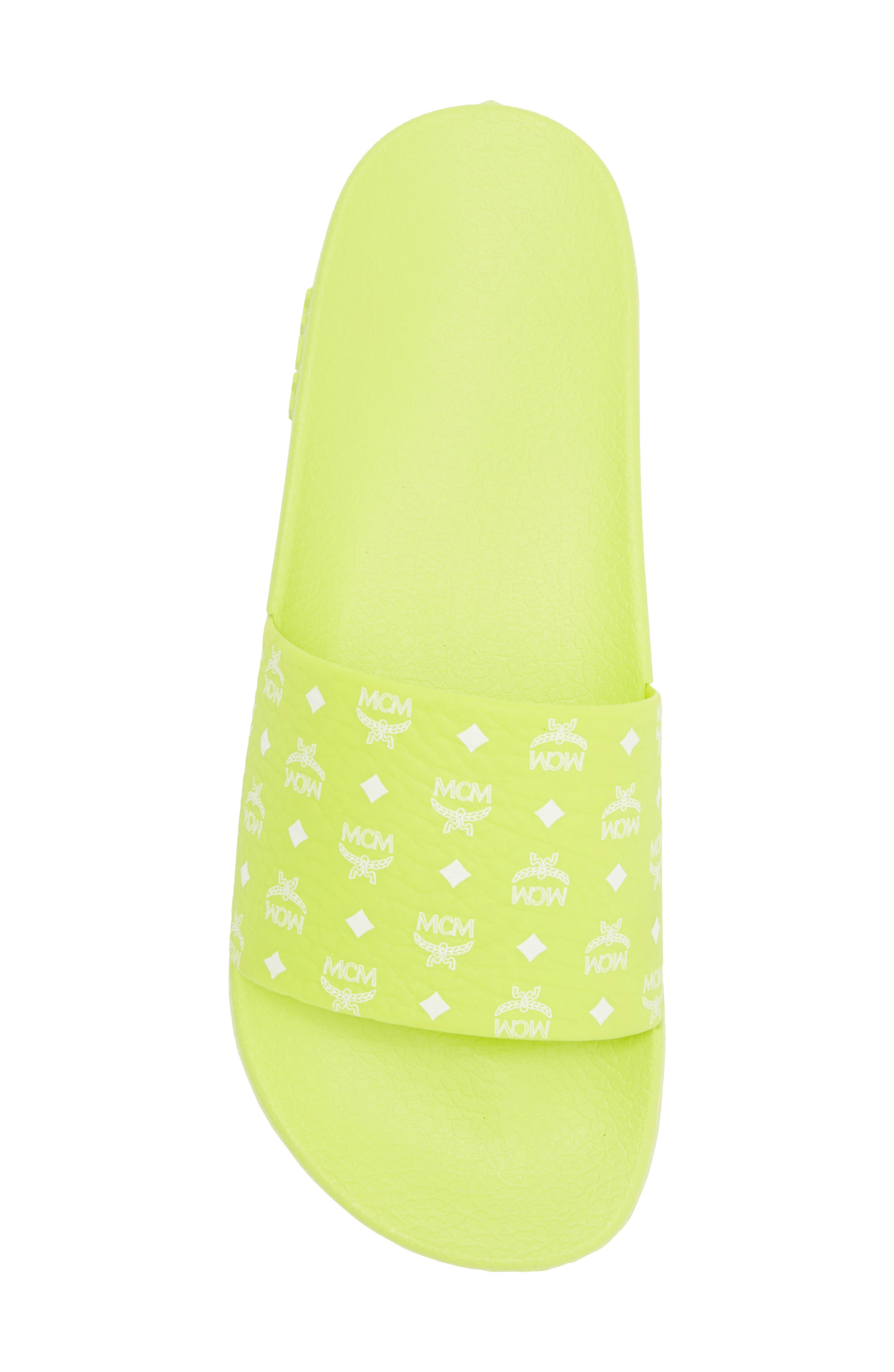 MCM Monogram Slide Sandal, Alternate, color, 