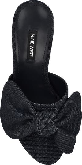 セール! Nine West リボン Trina ミュール サンダル Trina Bow Mule Sandals – Nine West