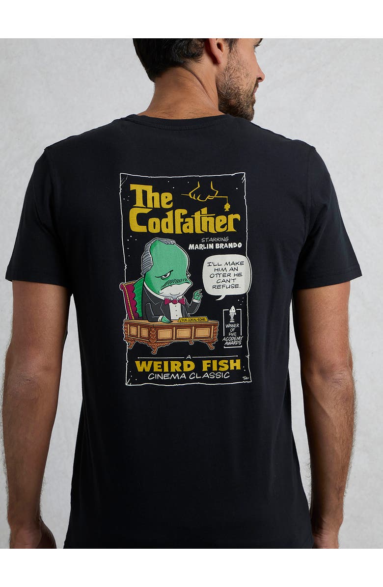 Weird Fish Codfather Heritage Wash Artist T-Shirt, Alternate, color, Black