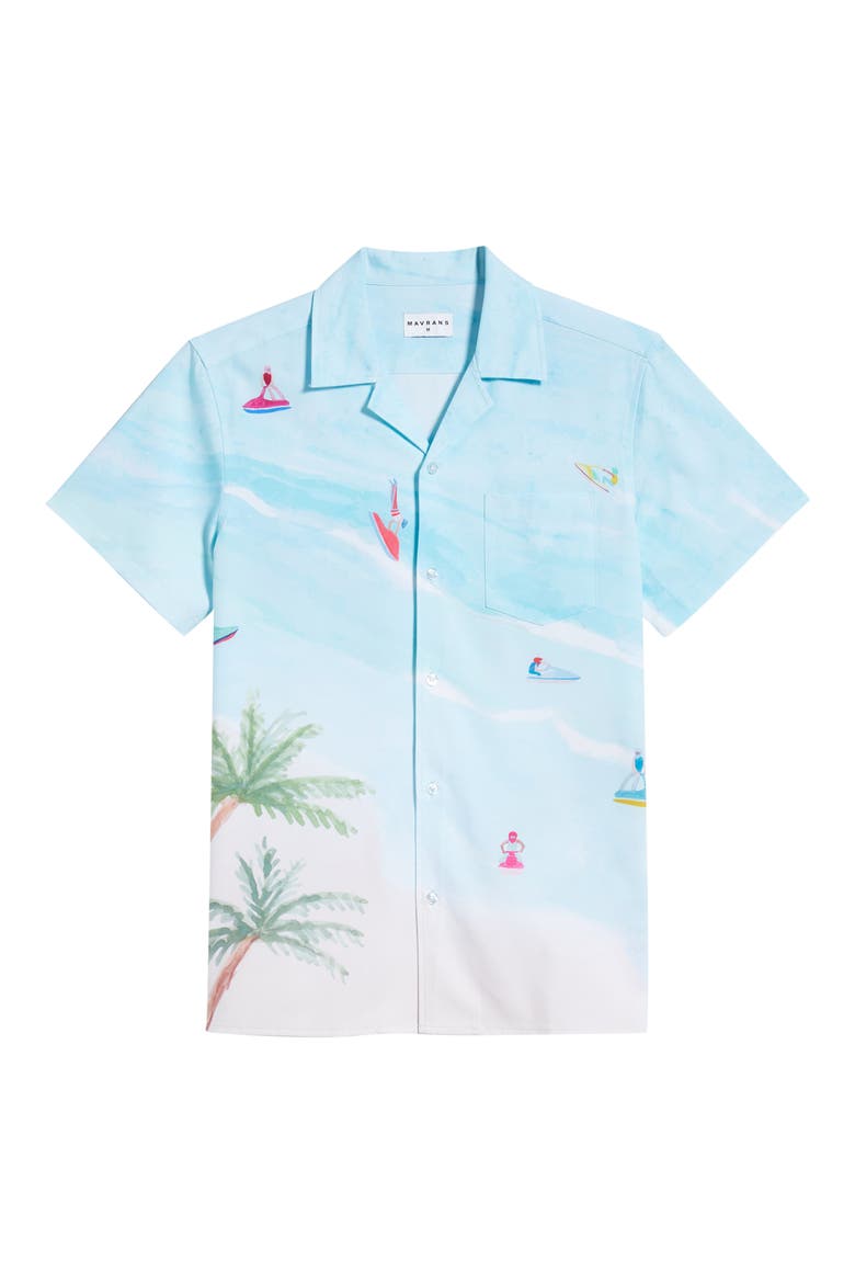 Jet Ski Island Weekend Camp Shirt, Alternate, color, BLUE