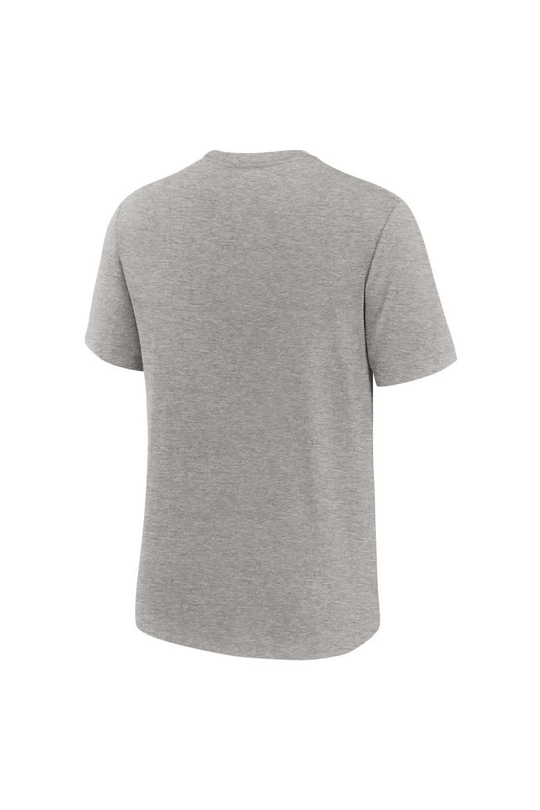 Men's Nike Heather Gray Florida Gators Legacy Arch Tri-Blend T-Shirt, Alternate, color, Heather Gray