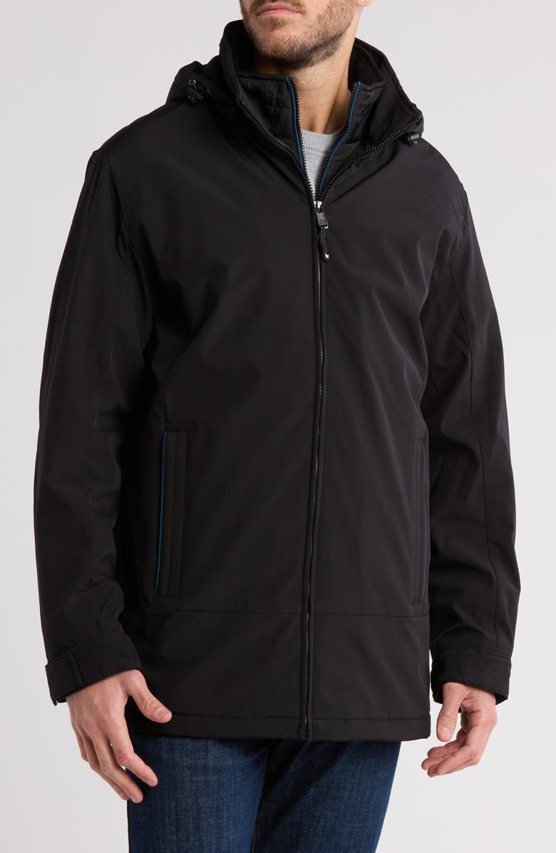 Weatherproof<sup>®</sup> Ultra Tech Water Resistant Hooded Jacket, Main, color, 