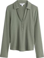 NEXT Cotton Johnny Collar Henley