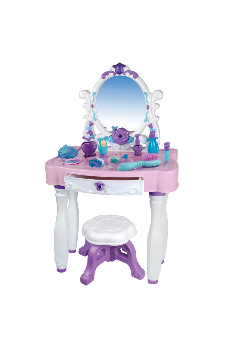 Red Box Light Up Princess Vanity Table, Main, color, Multicolored