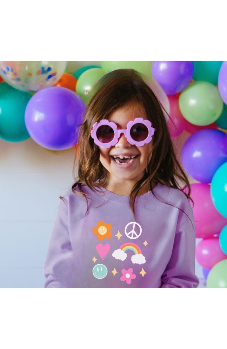 Sweet Wink Happy Doodle Sweatshirt, Alternate, color, 