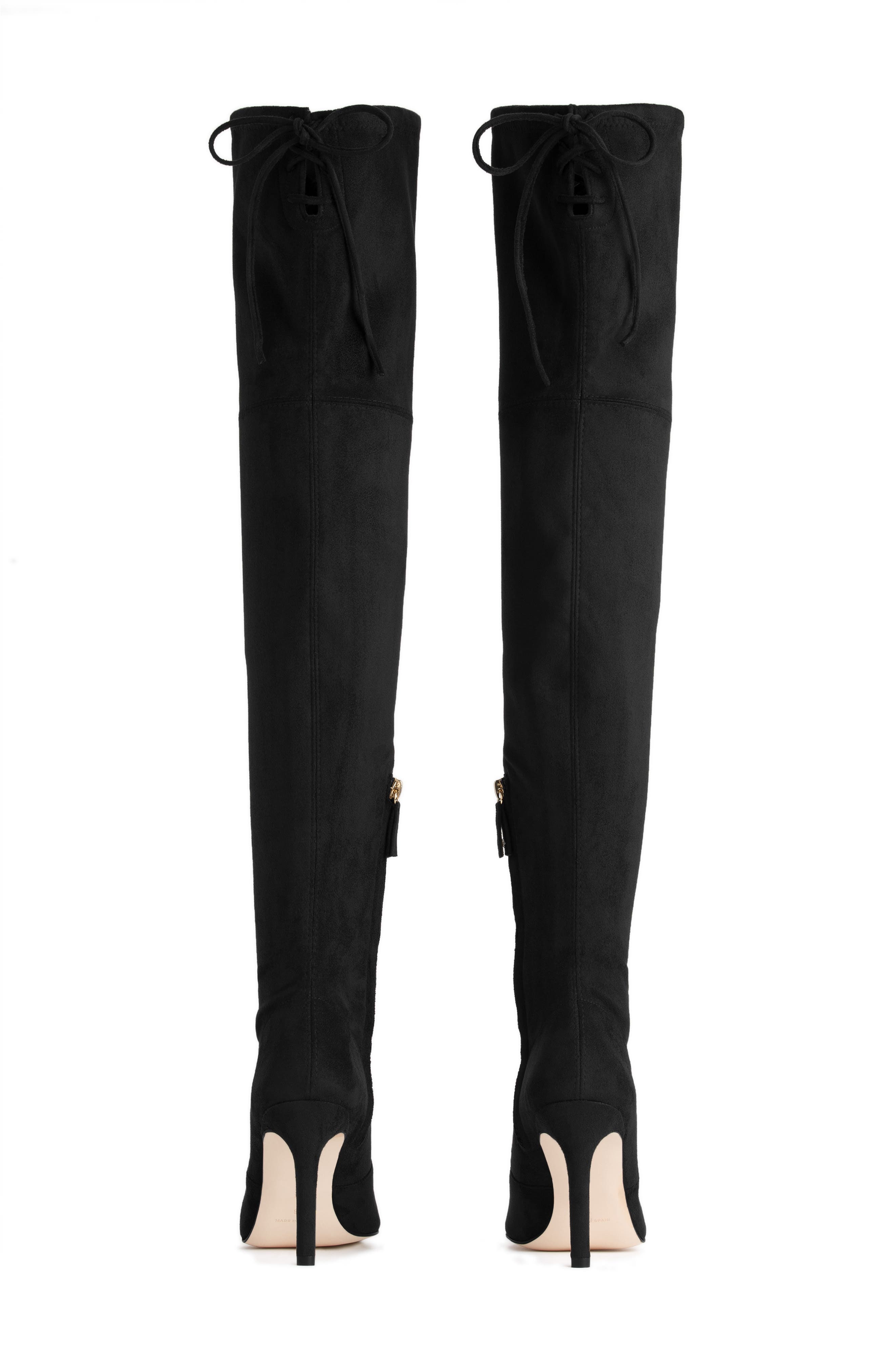 The Overtime Over the Knee Boot (Nordstrom Exclusive), Alternate, color, BLACK