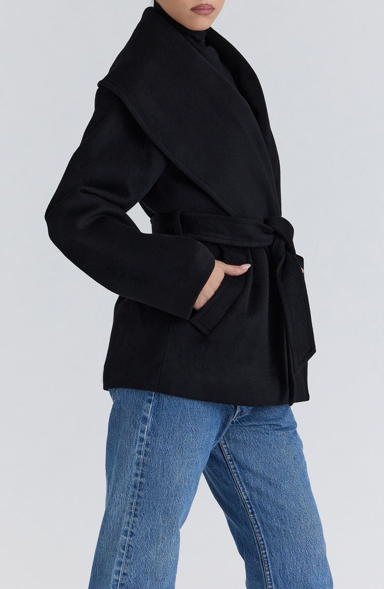 HOUSE OF CB James Shawl Collar Wool Blend Wrap Jacket, Alternate, color,