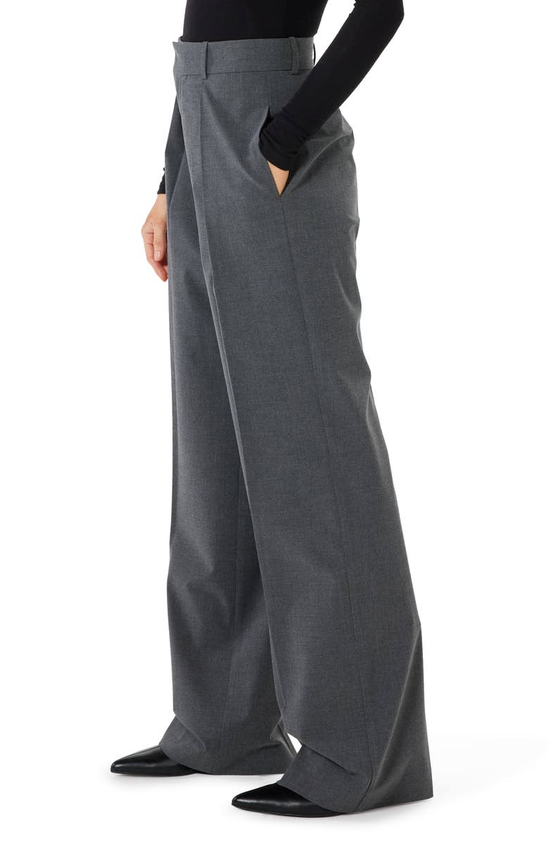 Sophie Rue Classic Wide Leg Trousers, Alternate, color, H Grey