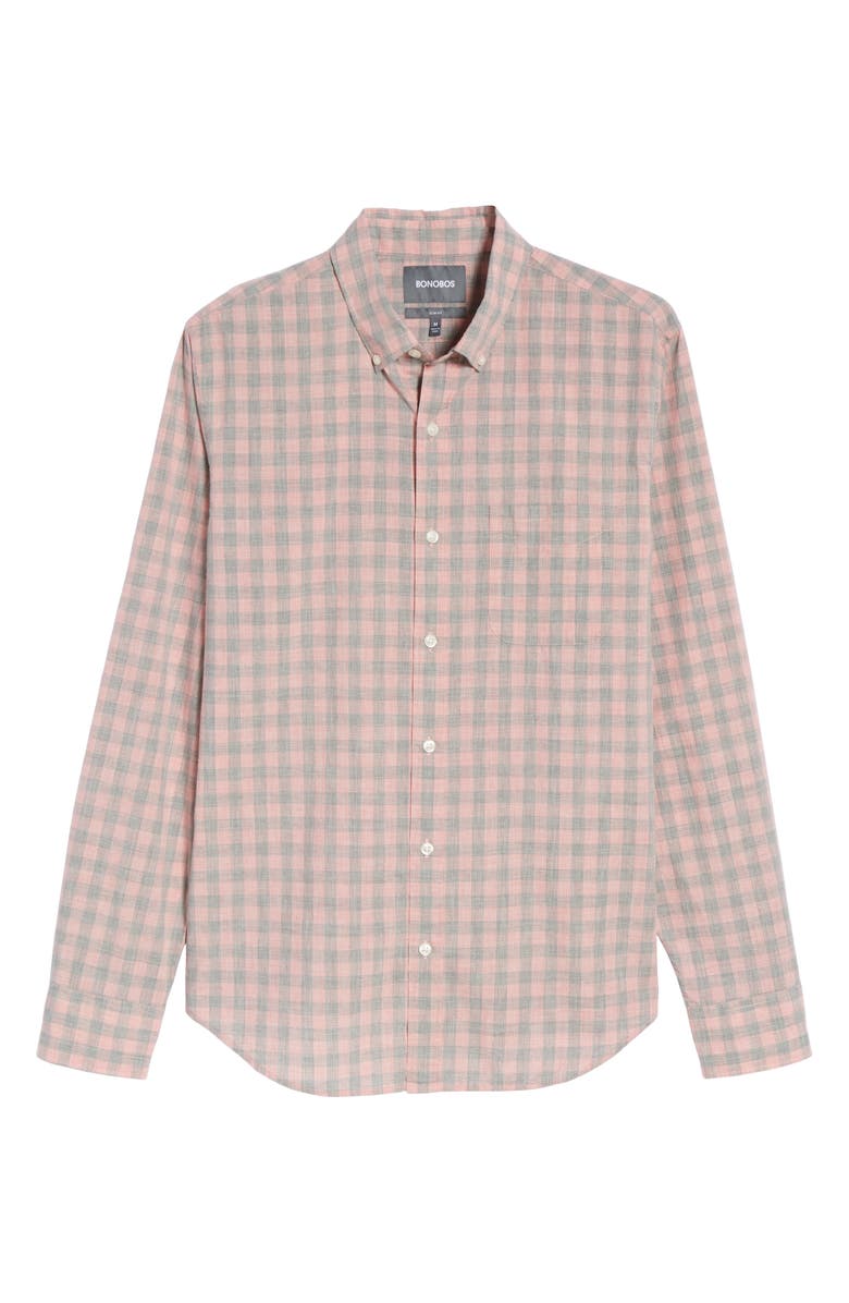 Bonobos Summerweight Slim Fit Gingham Shirt, Alternate, color,