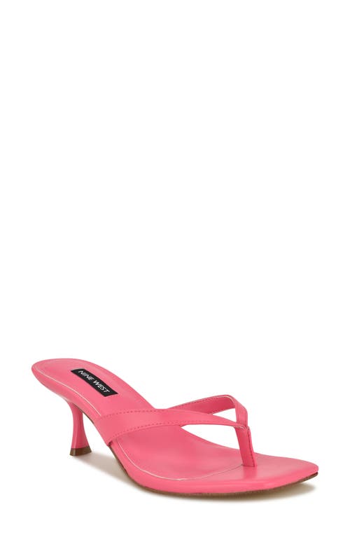Shop Nine West Andela Flip Flop In Medium Pink