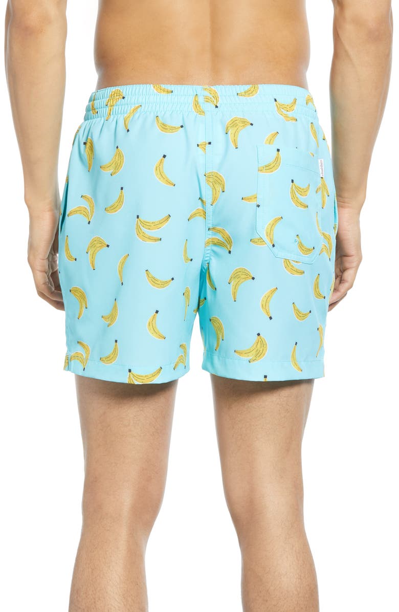 Chubbies The Banana Stand Print Swim Trunks, Alternate, color,