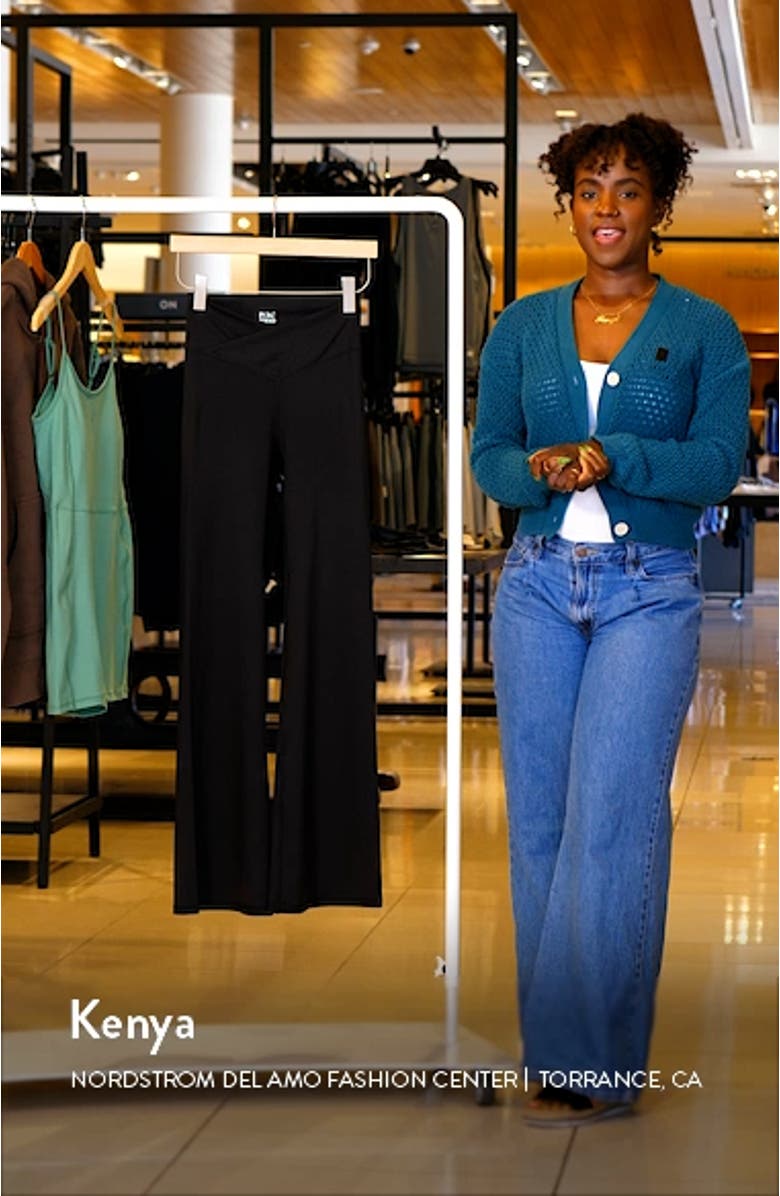 Crossover Flare Yoga Pants, sales video thumbnail