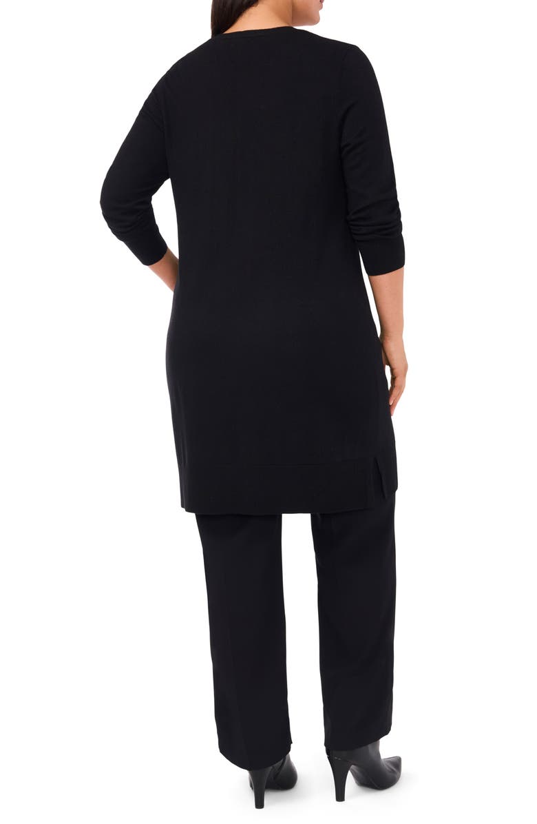Halogen<sup>®</sup> Open Front Longline Cardigan, Alternate, color, Rich Black