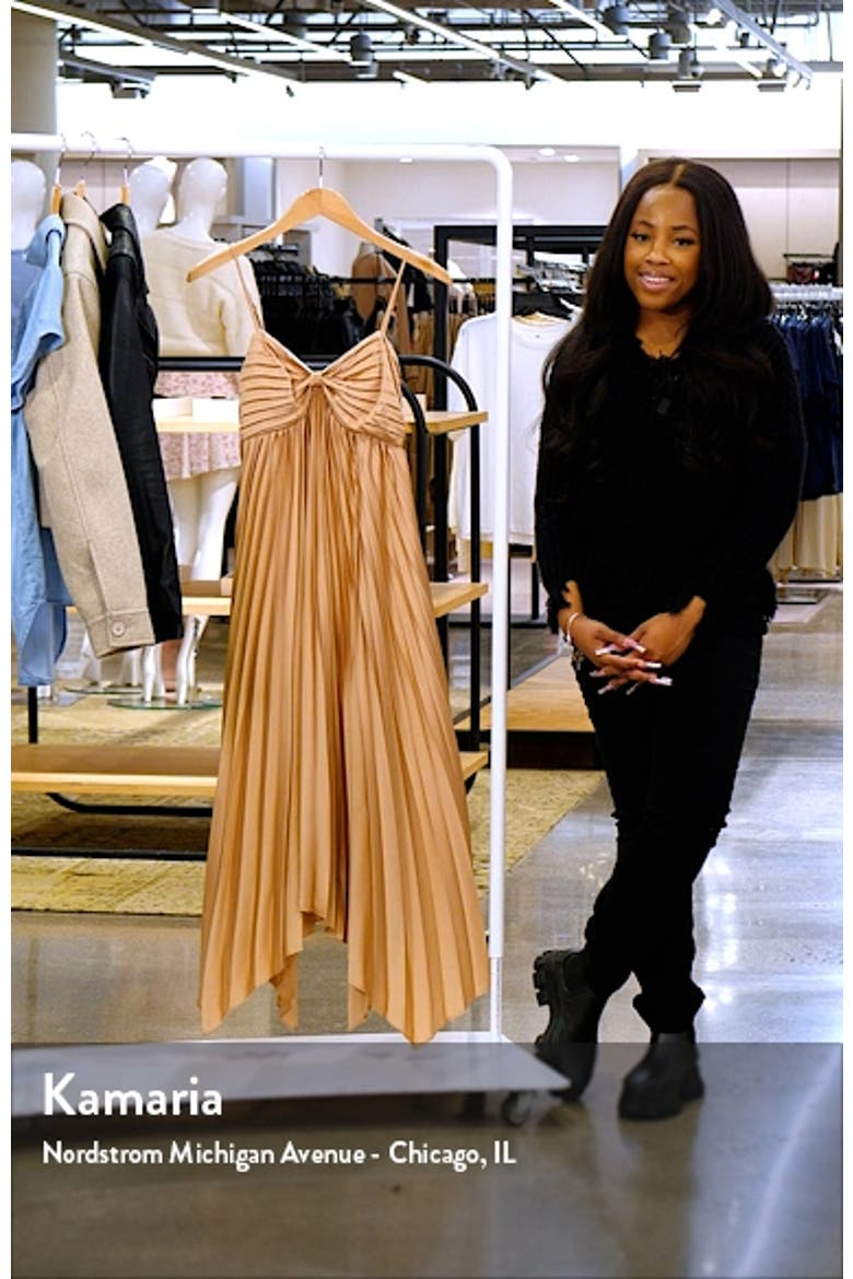 Vikki Pleated Sleeveless Satin Maxi Dress (Women) | Nordstrom