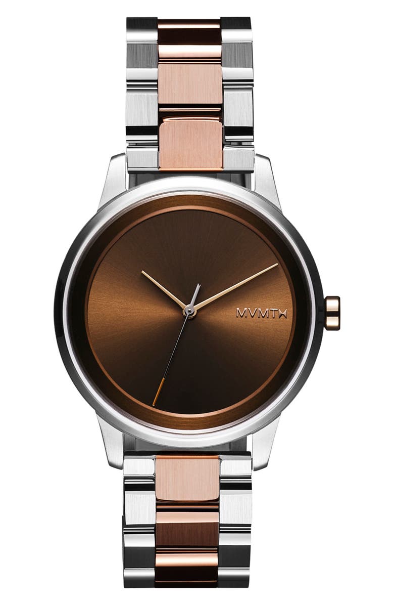 MVMT WATCHES Profile Two-Tone Bracelet Watch, 38mm, Main, color,