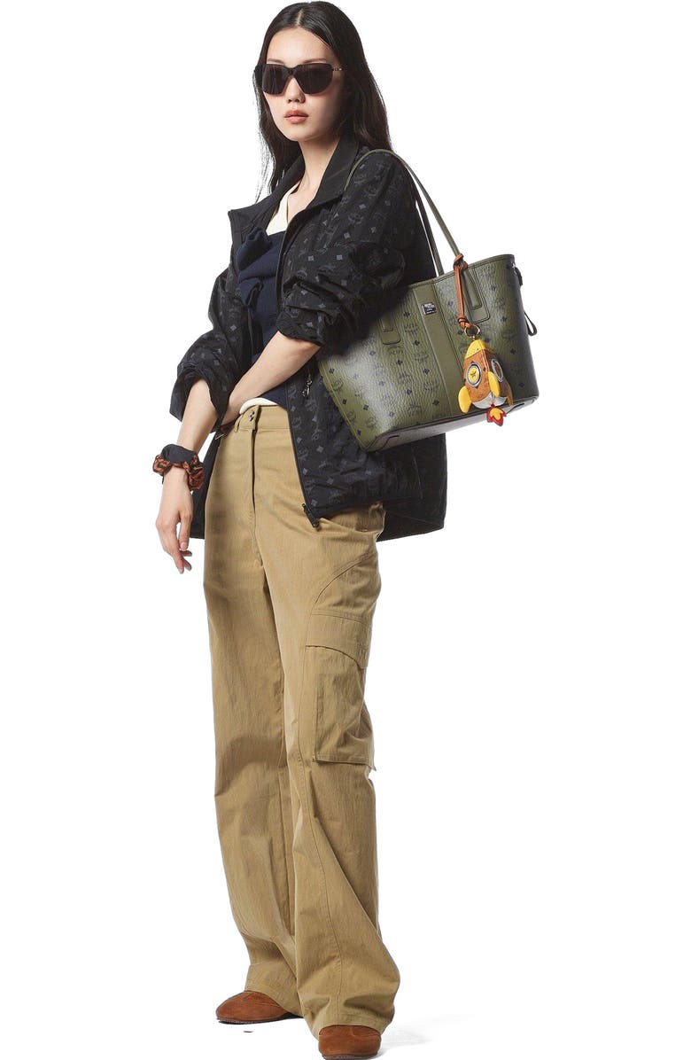 MCM Small Liz Shopper in Visetos, Alternate, color,