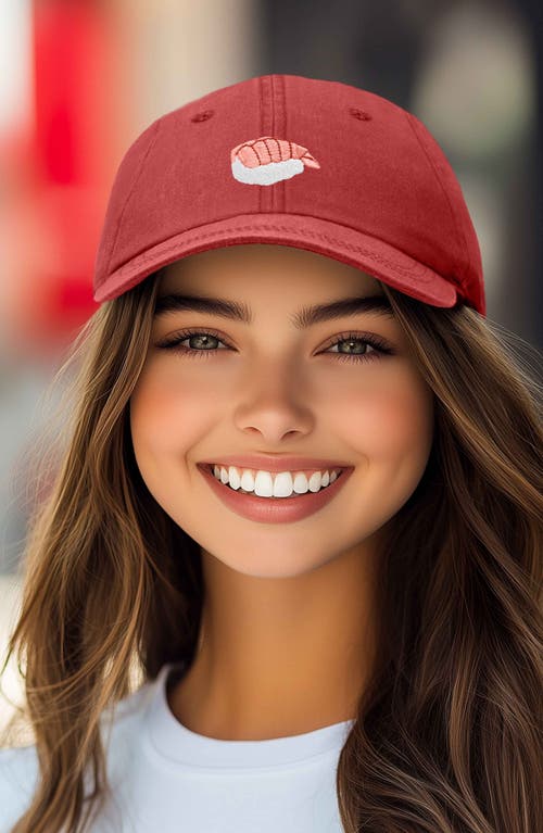 DALIX DALIX SHRIMP SUSHI EMBROIDERED DAD CAP